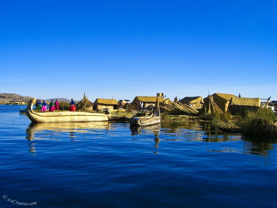 Озеро Титикака (Titikaka) и плавучие острова племени Урос (Uros)