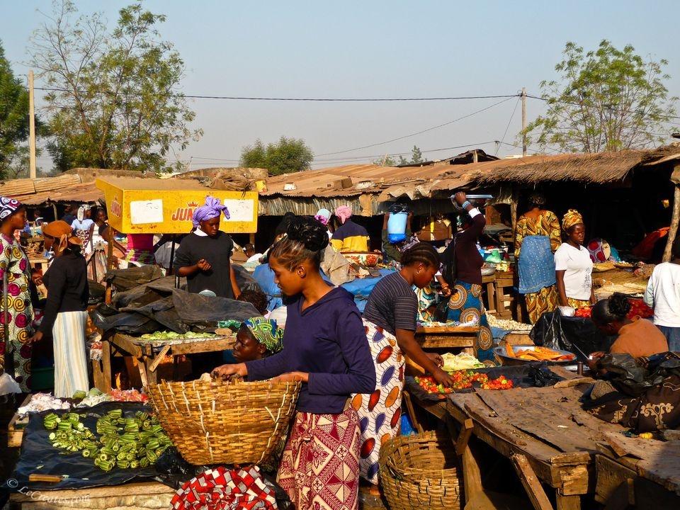 Продуктовый рынок в Бамако (Bamako)