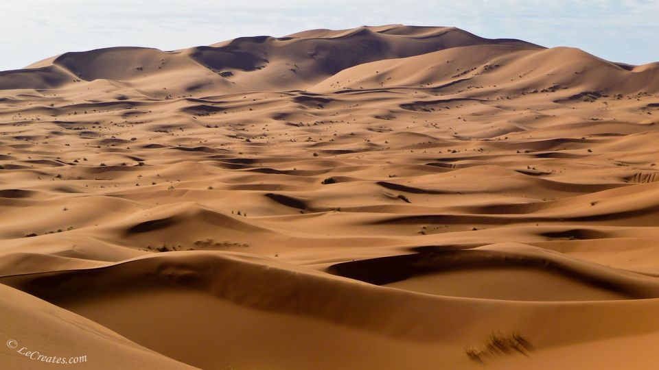 Эрг Чебби - песчаные дюны в пустыне Сахара