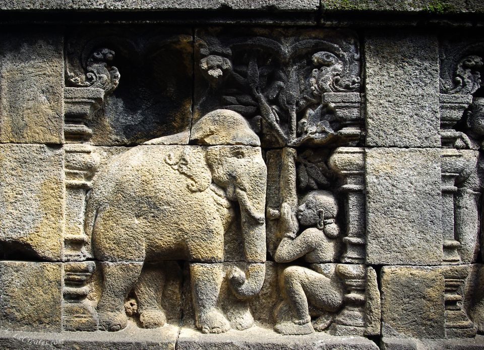 Барельефы храма Боробудур